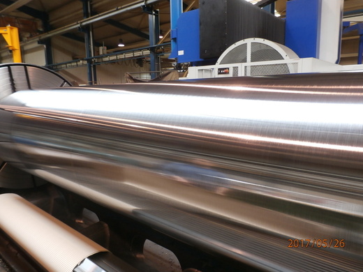 Surface of cooling cylinder